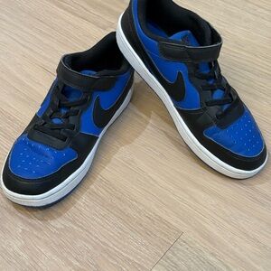 Nike Little Kids Court Borough Low Sneakers - 3Y - Royal/Black